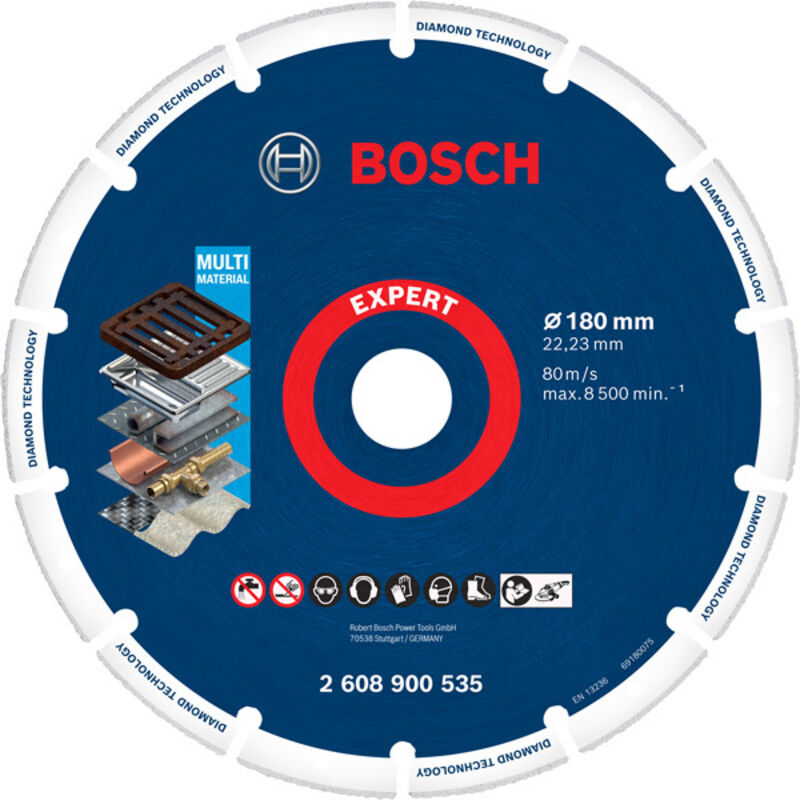 Bosch - Accessories 2608900535 M14 Disco diamantato Diametro 180 mm ø foro 22.23 mm 1 pz.