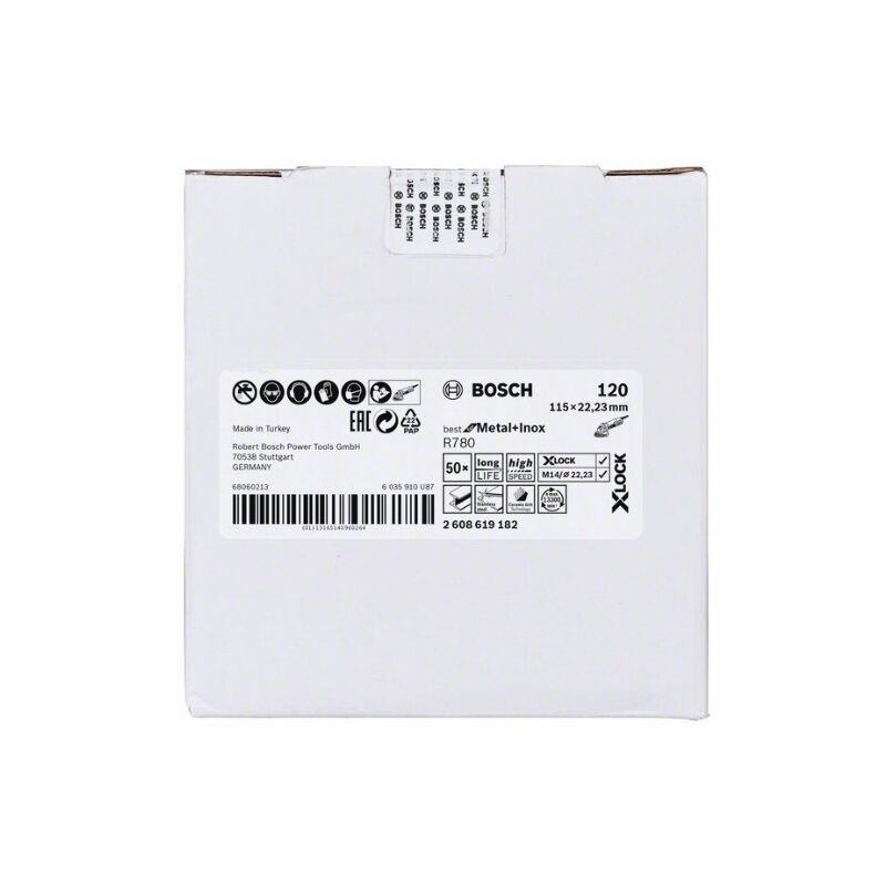 

X-Lock Fibra R780 B.Metal+Inox: 115:G120 - Bosch