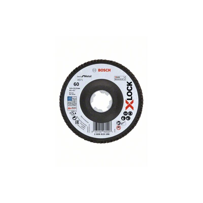 

X-Lock Lam.X571 B.Metal:115Mm Cón.Fv G60 - Bosch