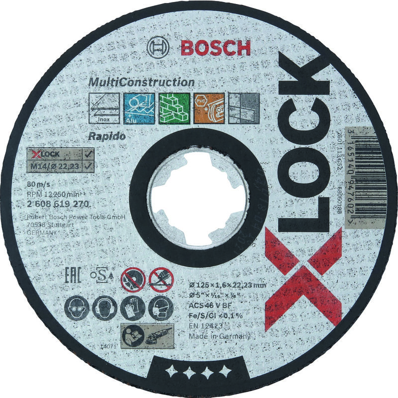 

BOSCH 2608619270 Disco de corte Expert for Multiconstruction X-LOCK