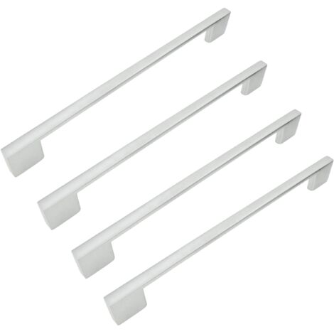 Set Maniglie Argento Opaco Set 10 Maniglie Metalliche Per Mobili - Argento Opaco, Interasse 32 Mm Maniglie Cassetti 32 Mm