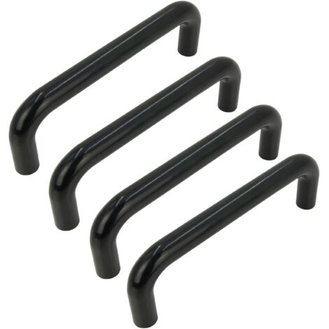 x Maniglia per mobili nera 96 mm