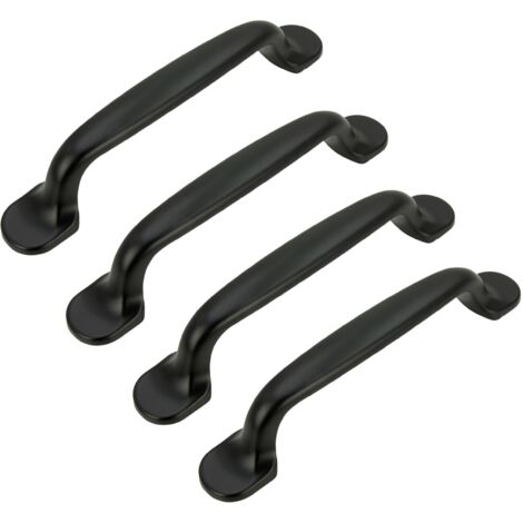 x Maniglia per mobili nera 96 mm in metallo
