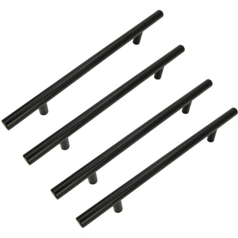 x Maniglia per mobili Railing 192 mm nera