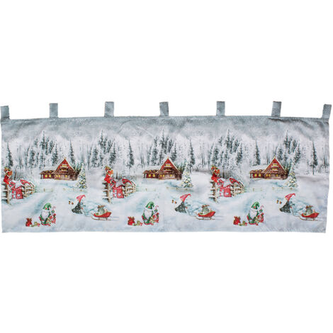 X-Mas Gardine mit LED-M042538Neu-Wichtel-var