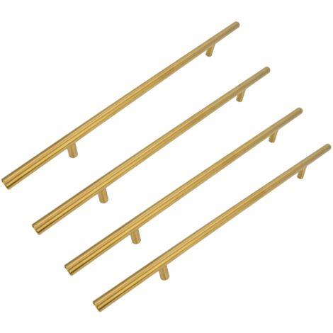 x Möbelgriff Reling 256 mm gold