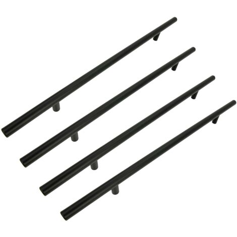 x Möbelgriff Reling 256 mm schwarz