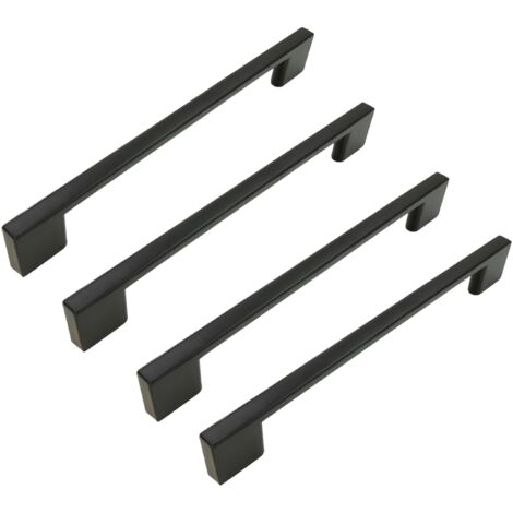 x Möbelgriff schwarz 160 mm Metall