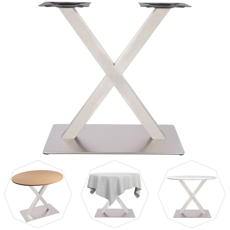 Senderpick - Pieds de table en acier inoxydable Pied de table Pied de table en x Patin de table