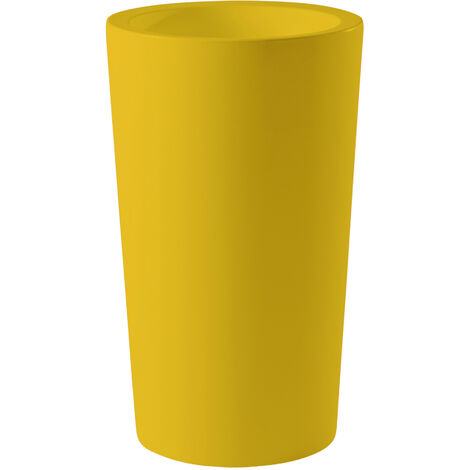 X-Pot Giallo zafferano - Ø 49 / 83 Vaso decorativo in polietilene originale Slide colorato giardino di design esterno interno bar ristorante hotel