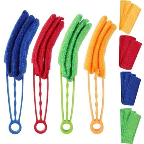x pour stores vénitiens,pinceaux de nettoyage pour meubles,brosse de nettoyage double face,nettoyeur de radiateur microfibre