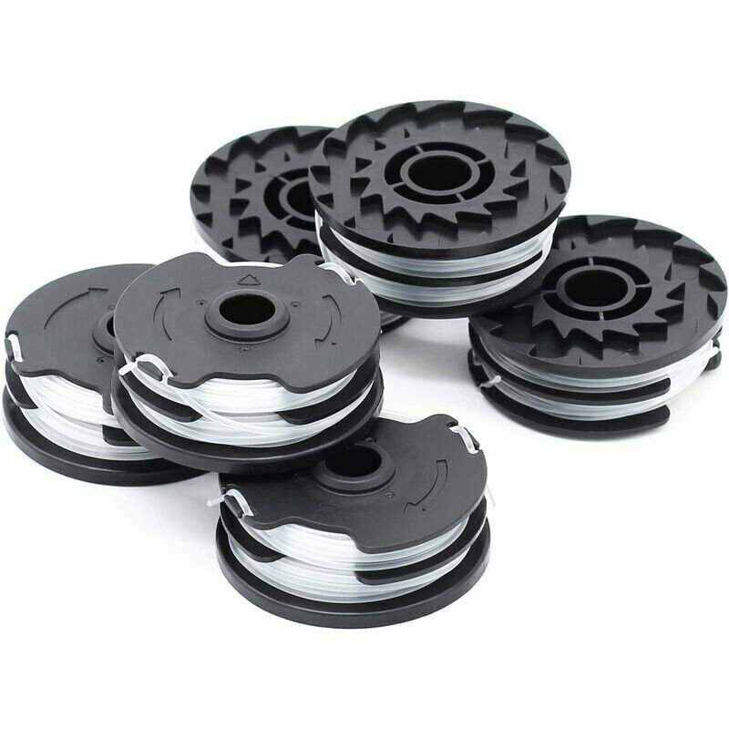 X Replacement Line Spools for lidl Parkside Cordless Brushcutter prta 20-Li A1, B2, C3, prt 550 A1, A3, prt 300 A1 - 2 x 4 m 1.6 mm