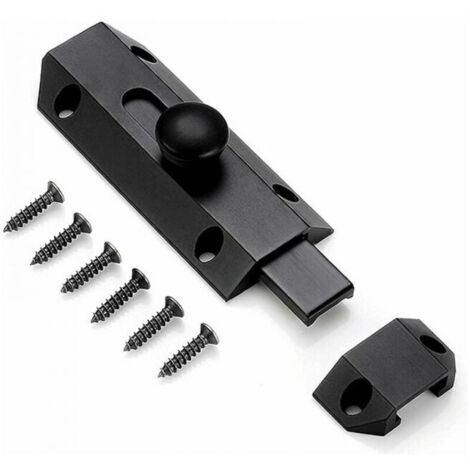 x serratura di sicurezza con bullone in ottone spesso, robusta serratura per porta, nera