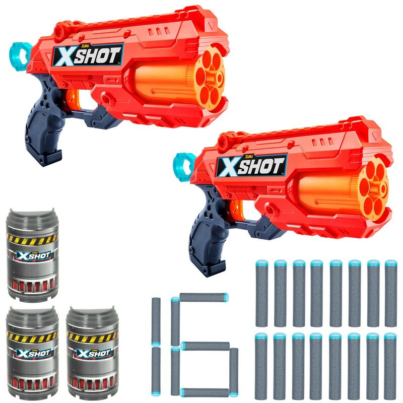 

Set con 2 pistolas Reflex 6 X-Shot Excel + 3 botes