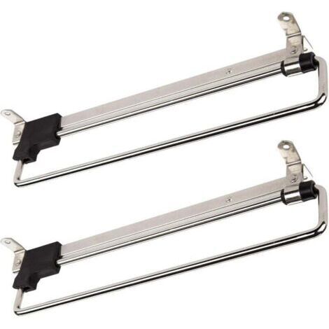 x Sliding Clothes Rails, Telescopic Clothes Racks, Pull-Out Clothes Rails, 300 mm