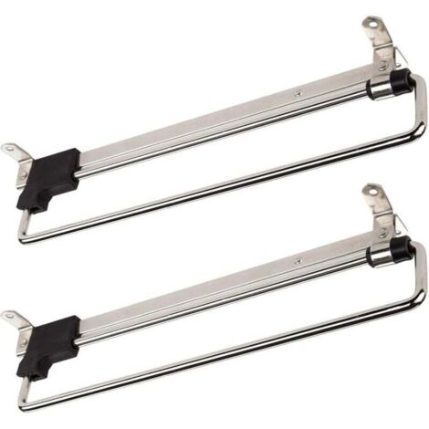 x Sliding Clothes Rails, Telescopic Clothes Racks, Pull-Out Clothes Rails, 300 mm
