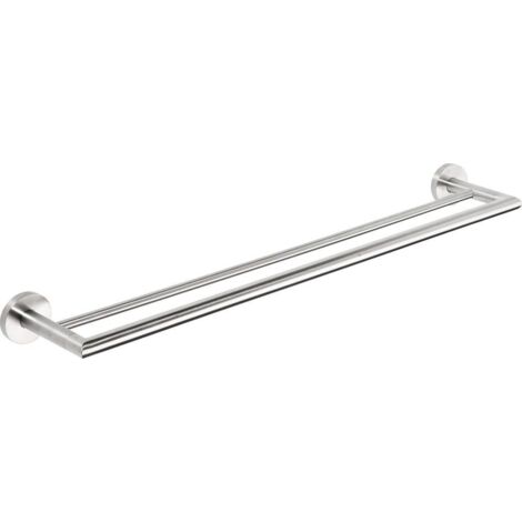 X-STEEL porte-serviettes double 600x125mm, acier inoxydable mat