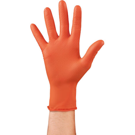 X-Strong, guanti in nitrile per uso officina - 50 pz - XL