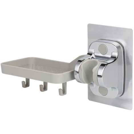 x Supporto per doccia portatile, supporto per soffione doccia, senza forature, adesivo forte, supporto per doccia portatile, angolo regolabile, multifunzionale