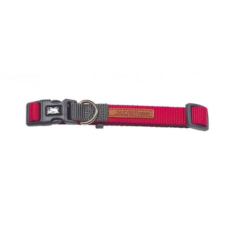 X-TRM Doppelpremium-Kragen Fuchsia-Gris 20-30 cm x 1 cm