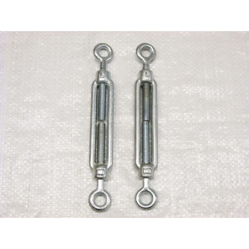 Securefix Direct - x2 M20 Galvanised Forged Straining Screw Eye Eye - Caravan Turnbuckle Open Body