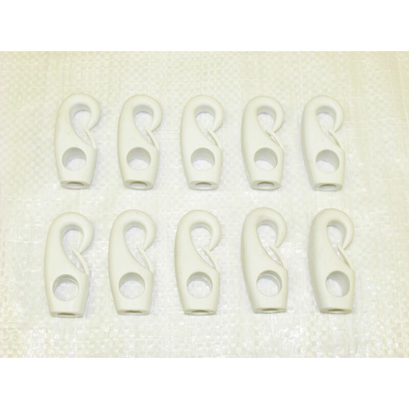 x10 6MM Nylon Shock Cord Hooks - Bungee Cord Attachment Fitting