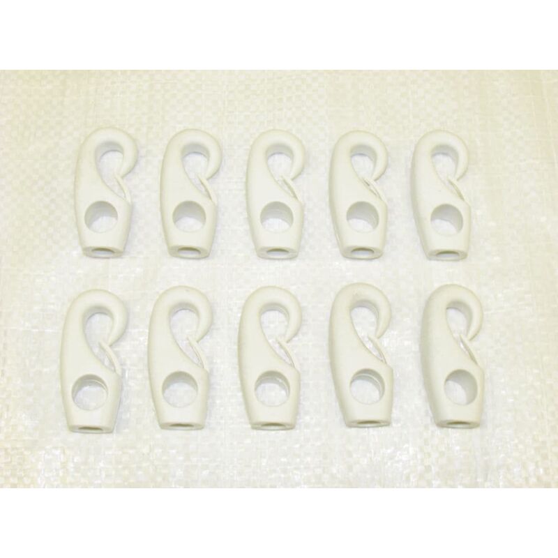 Securefix Direct - x10 8MM Nylon Shock Cord Hooks - Bungee Cord Attachment Fitting