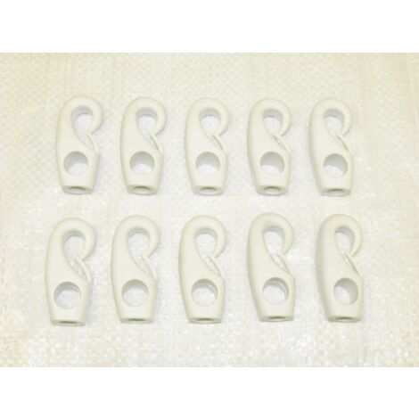 x10 8MM Nylon Shock Cord Hooks - Bungee Cord Attachment Fitting