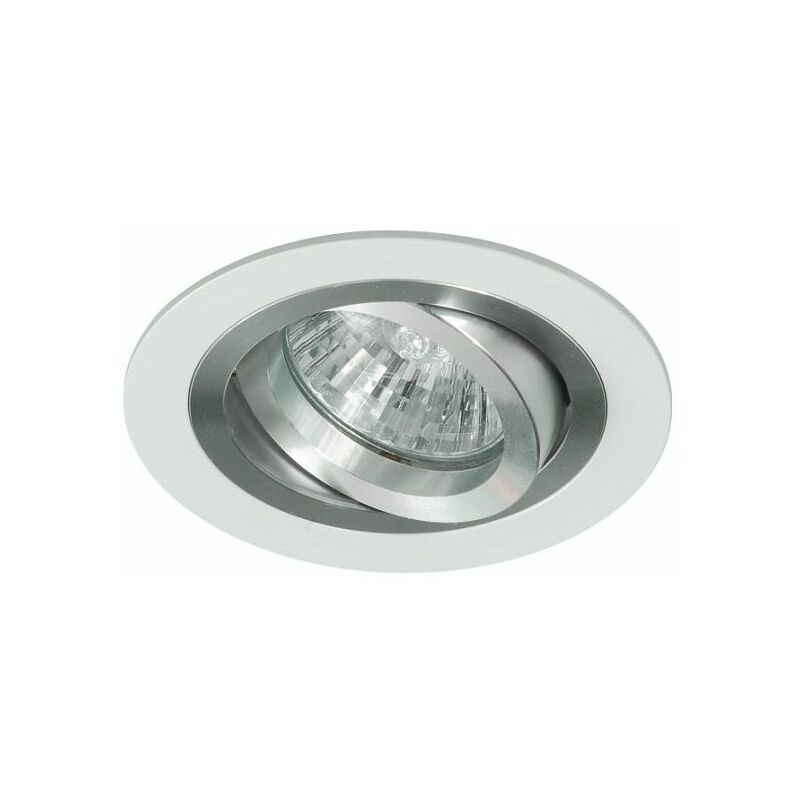 

x10 aro de empotrar redondo basculante blanco Ip20,Gu10, apto para LED,