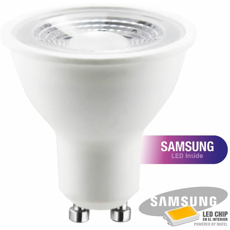 

x10 Bombilla LED chip samsung dicroica 38º GU10 8 w neutra