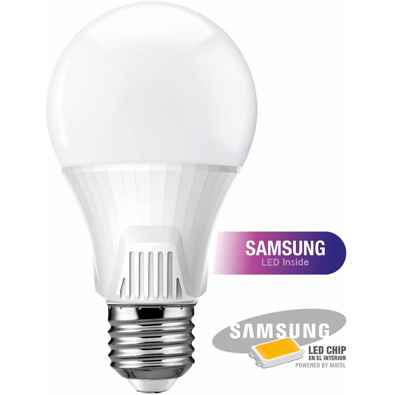 

x10 Bombilla LED chip samsung estándar E27 12 w neutra