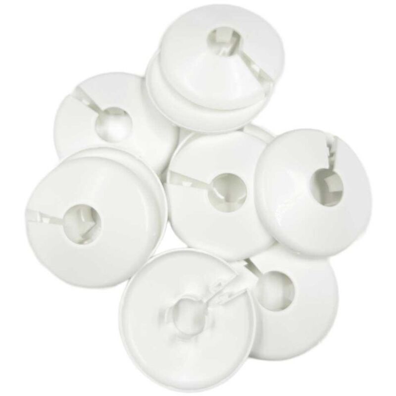 PC22 Talon 22mm Pipe Collars Covers White 10 Pack