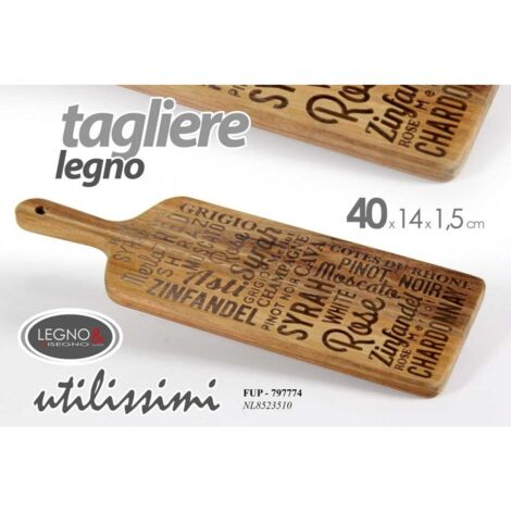 x12 Tabla de cortar de madera de acacia 40 x 14 cm bares restaurantes pubs