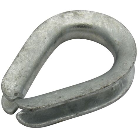 x2 1.1/2" US Fed Wire Rope Thimbles - 38MM FF-T276B Type 3 Galvanised