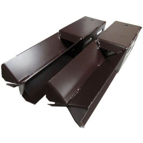 x2 4" Concrete In Wedge Grip Fence Supports - 100MM Post Timber Holder Like Metpost