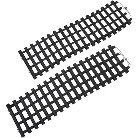 x2 Rubber Recovery Tracks - Tyre Grip  Sand Snow Mud Off Road 4x4 Folding