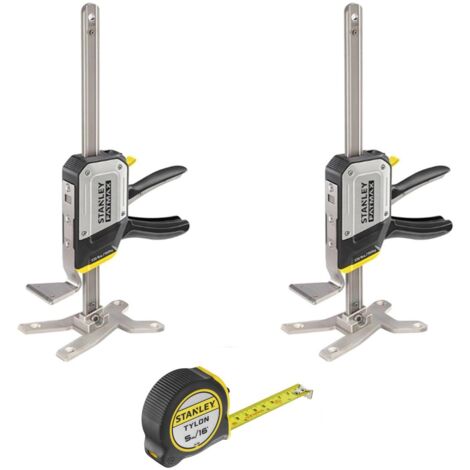 x2 Stanley Tradelift FatMax Lifting Clamp Tool + 5m Tape STA183550 FMHT83550-1