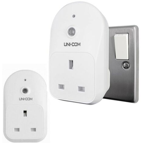 x2 Uni-Com 63346 Indoor Socket Plug Security Timer Light Holiday Lights UNC63346