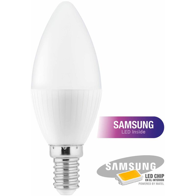 

Alfa - x3 Bombilla LED chip samsung vela E14 8 w neutra