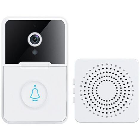 X3pro Kabellose Video-Türklingel, Smart, Mikrofon, Weiß