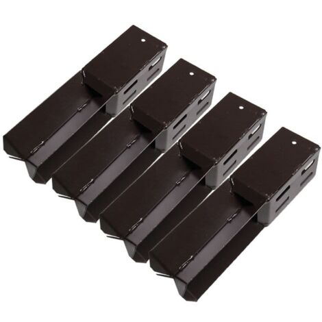 x4 4" Concrete In Wedge Grip Fence Supports - 100MM Post Timber Holder Like Metpost
