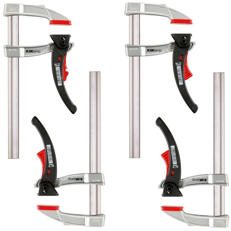 X4 Bessey KliKlamp Quick Release Ratchet f Clamps Light and Strong kli 120/80