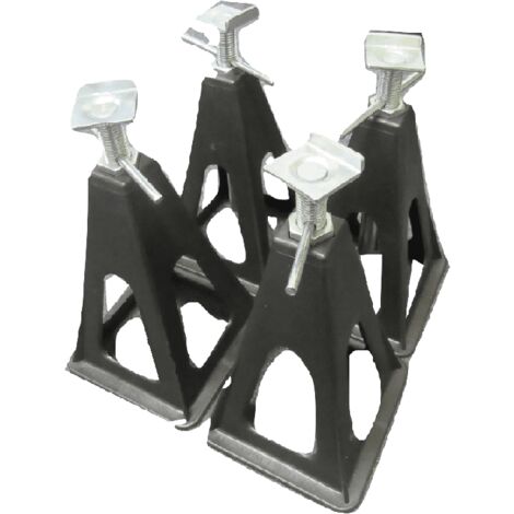 x4 Plastic Stabilising Jack Stands - 750KG Caravan Motorhome Trailer Corner Supports