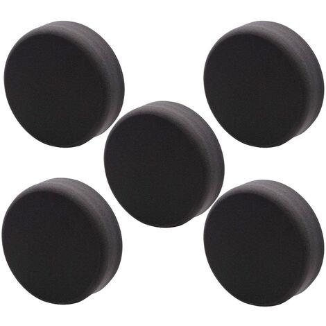 X5 Draper 125mm Polishing Sponge Soft Hook and Loop Black 12.5cm 5 Inch 02107