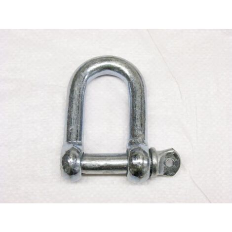 x50 8MM Galvanised Commercial Dee Shackles - Chain Connector Caravan Tether
