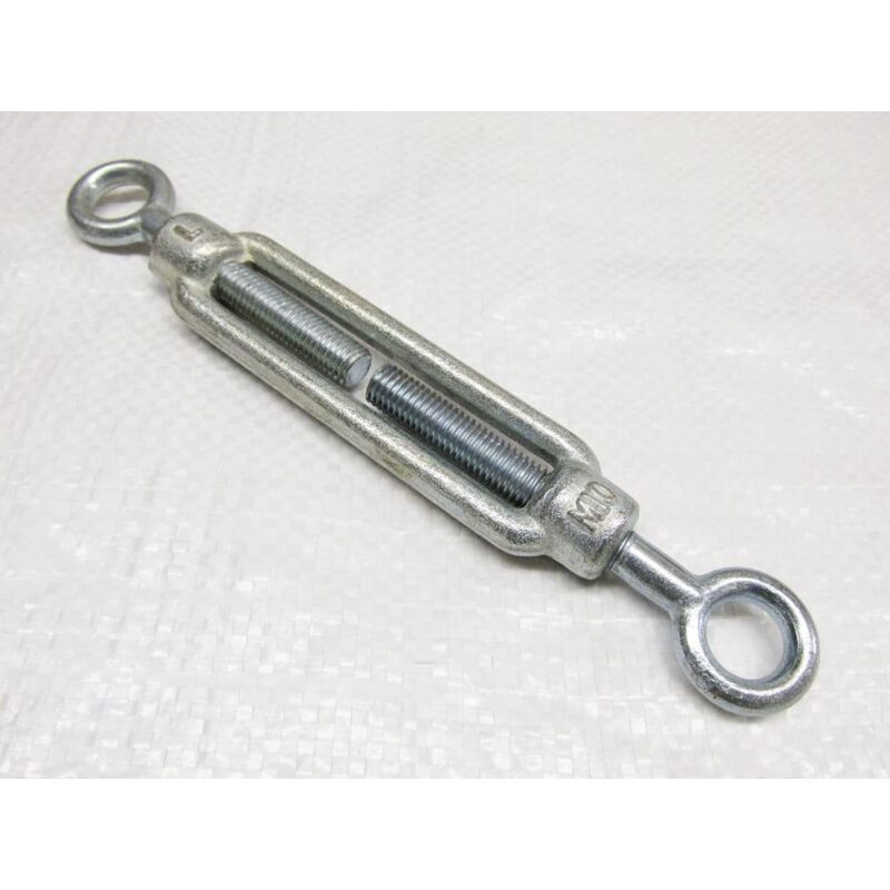 Securefix Direct - x1 M8 Galvanised Forged Straining Screw Eye Eye - Caravan Turnbuckle Open Body