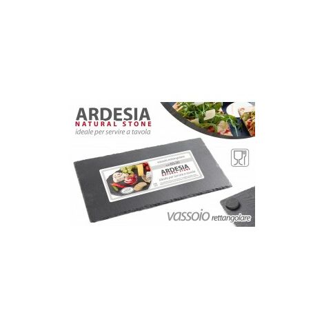x6 Flaches Schiefer-Tablett 60 x 30 cm für Zuhause, Pub oder Restaurants