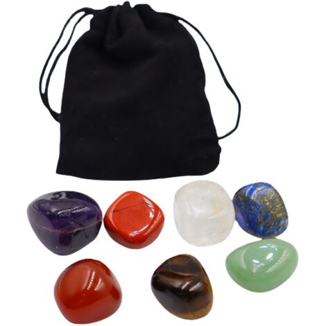 X7 pietre chakra con custodia