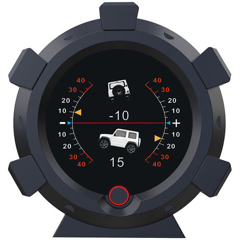X95 GPS Compteur de vitesse MPH Inclinomètre de voiture Jauge d'inclinaison de niveau Remplacement automobile Multi Jauges Angle de véhicule Compteur de pente pour véhicule tout-terrain,- 13Treize