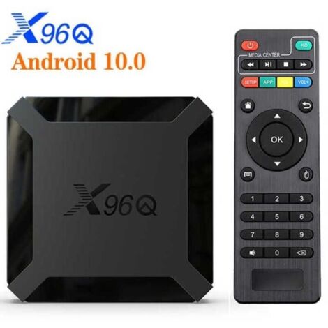 X96Q TV Box Android 10.0 boitier Tv H616- 2G+16G /4K HD Multimedia WiFi 2.4G , Lecteur multimedia Boite TV -b21